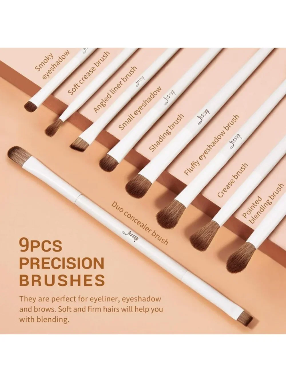 14-Piece Premium Synthetic Makeup Brush Set for Foundation, Contour, Blush